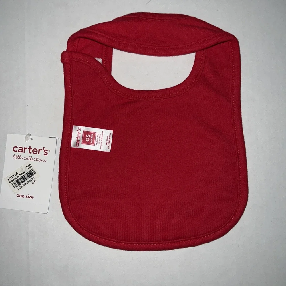 NWT Carters Baby wiggle in Bodysuit &‎ My First Christmas Bib Gift Set 3 Months